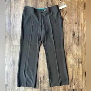 NEW Worthington Stretch Simply Contour Pants Slight Flare Charcoal Women's 18